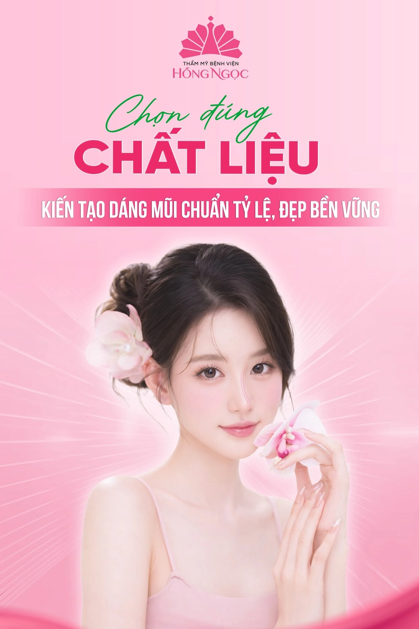 Nâng mũi sụn sườn tại Thẩm mỹ Bệnh viện Hồng Ngọc