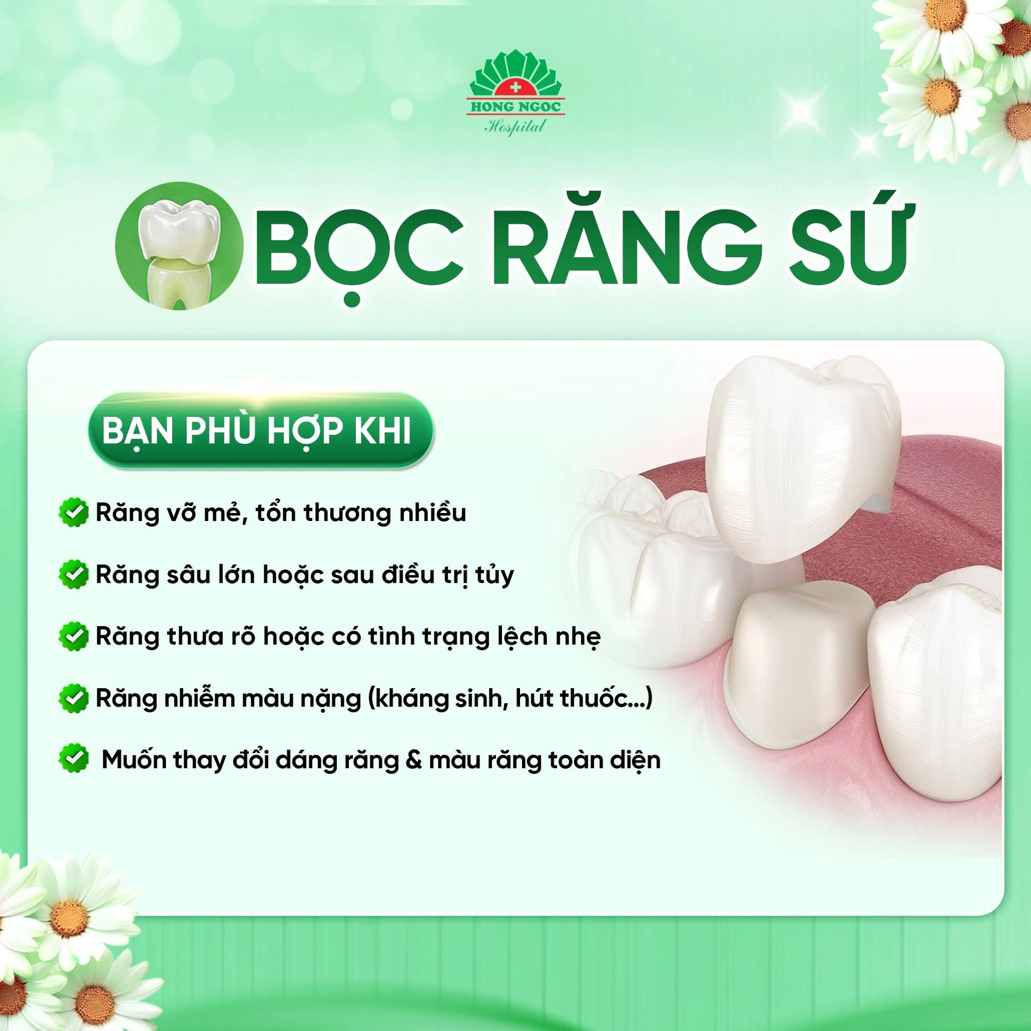Đối tượng phù hợp để sử dụng dịch vụ bọc răng sứ