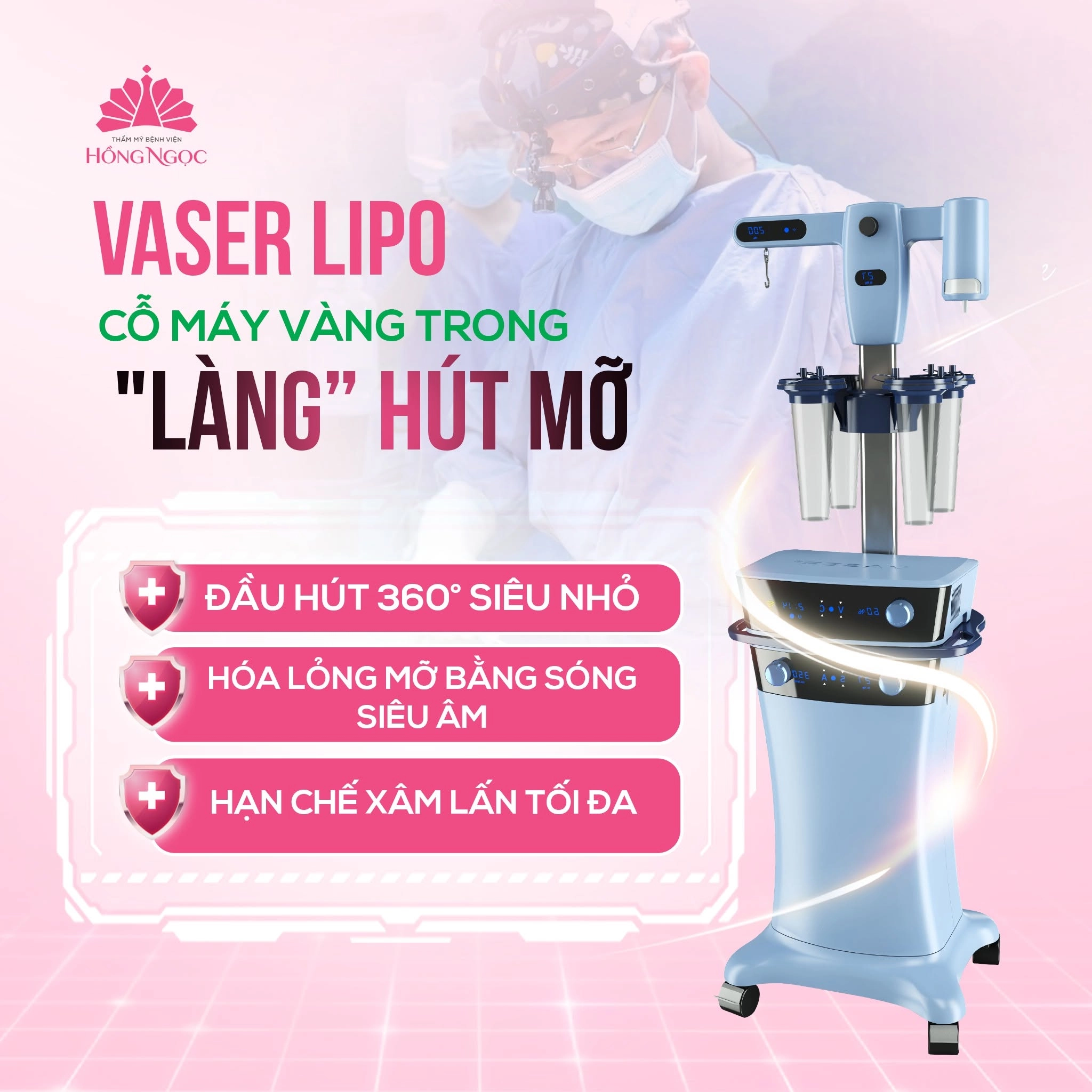 Vaser lipo: Cỗ máy vàng trong làng “hút mỡ”