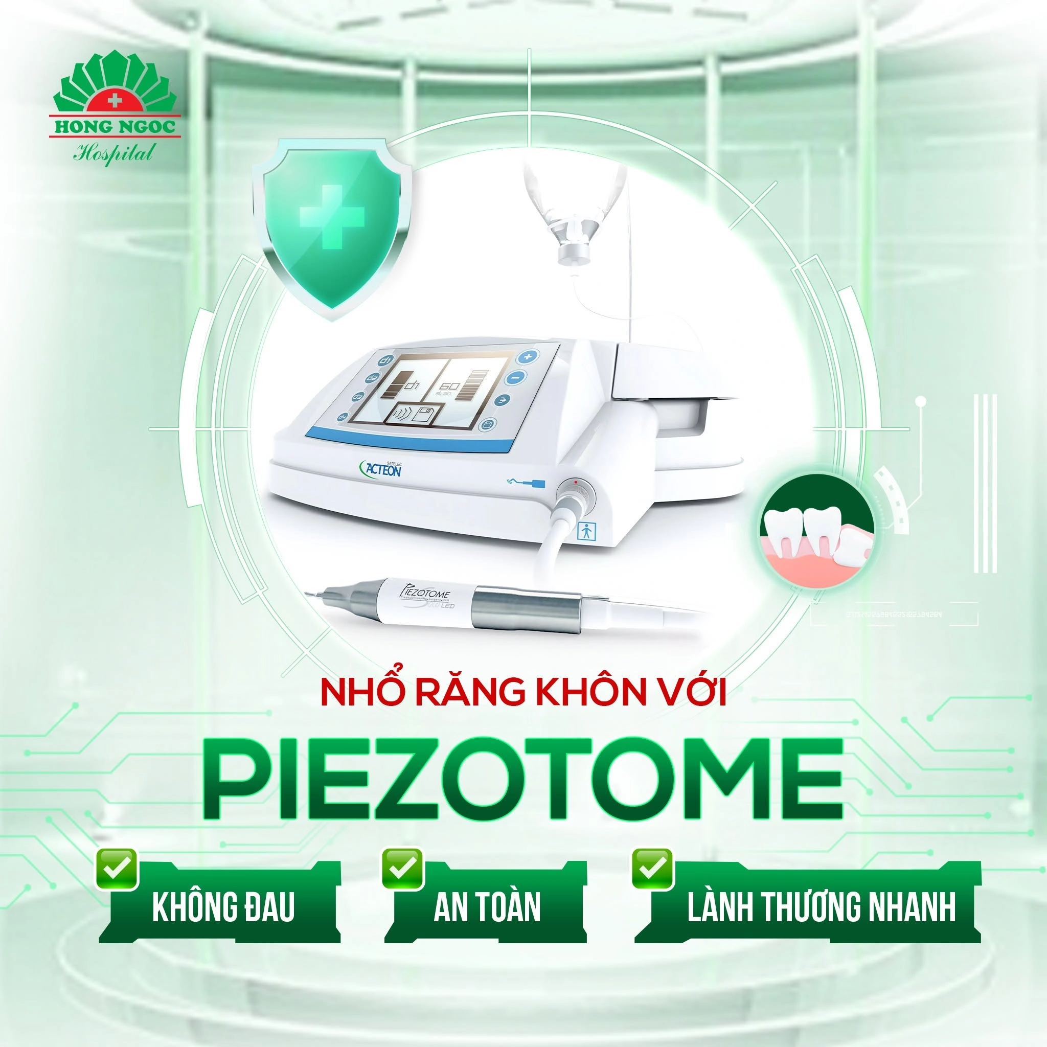 Nhổ răng khôn bằng máy siêu âm Piezotome là gì?
