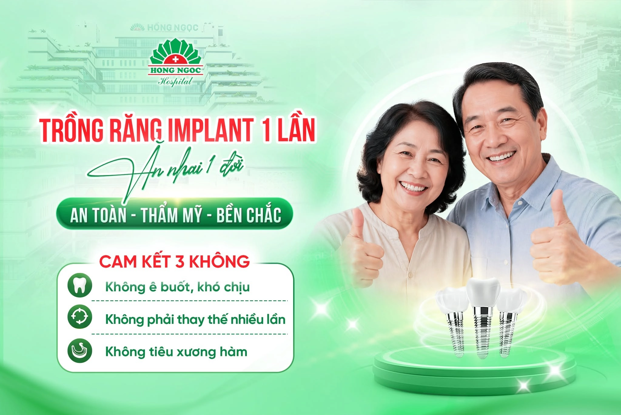 Ưu điểm của trồng răng Implant tức thì